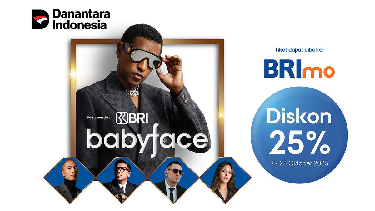 Ajak Penikmat Musik Rasakan Konser Babyface dengan Diskon Spesial 25% Pakai BRImo