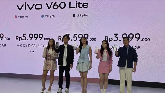 Vivo V60 Lite Resmi Hadir di Indonesia, Simak Harga dan Spesifikasinya